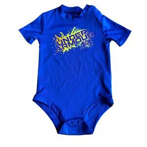 Under Armour Blue Short Sleeve Bodysuit - 6/9 Months